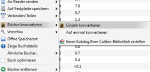eBook konvertieren mit Calibre