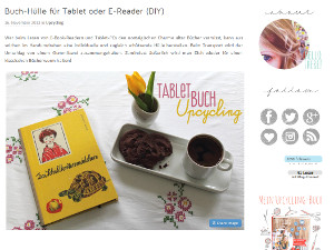 Nähmaries Tutorial für eine eBook-Reader-Hülle aus einem alten Buch