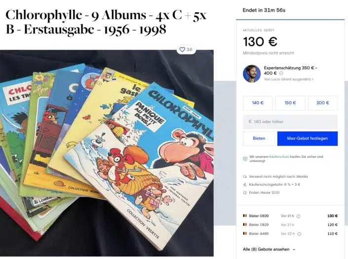 Comics-Auktion bei Catawiki