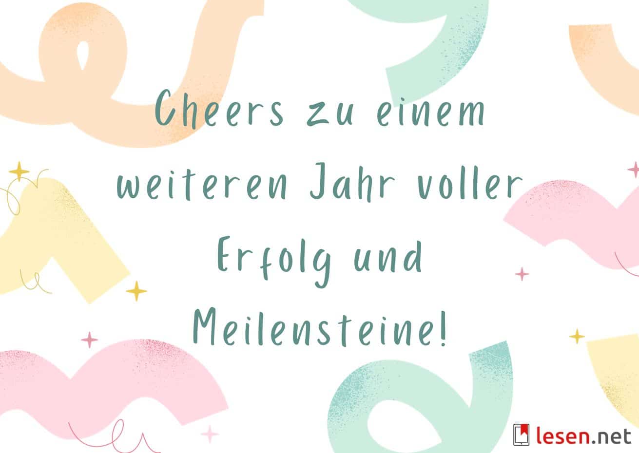 Cheers zu einem weiteren Jahr