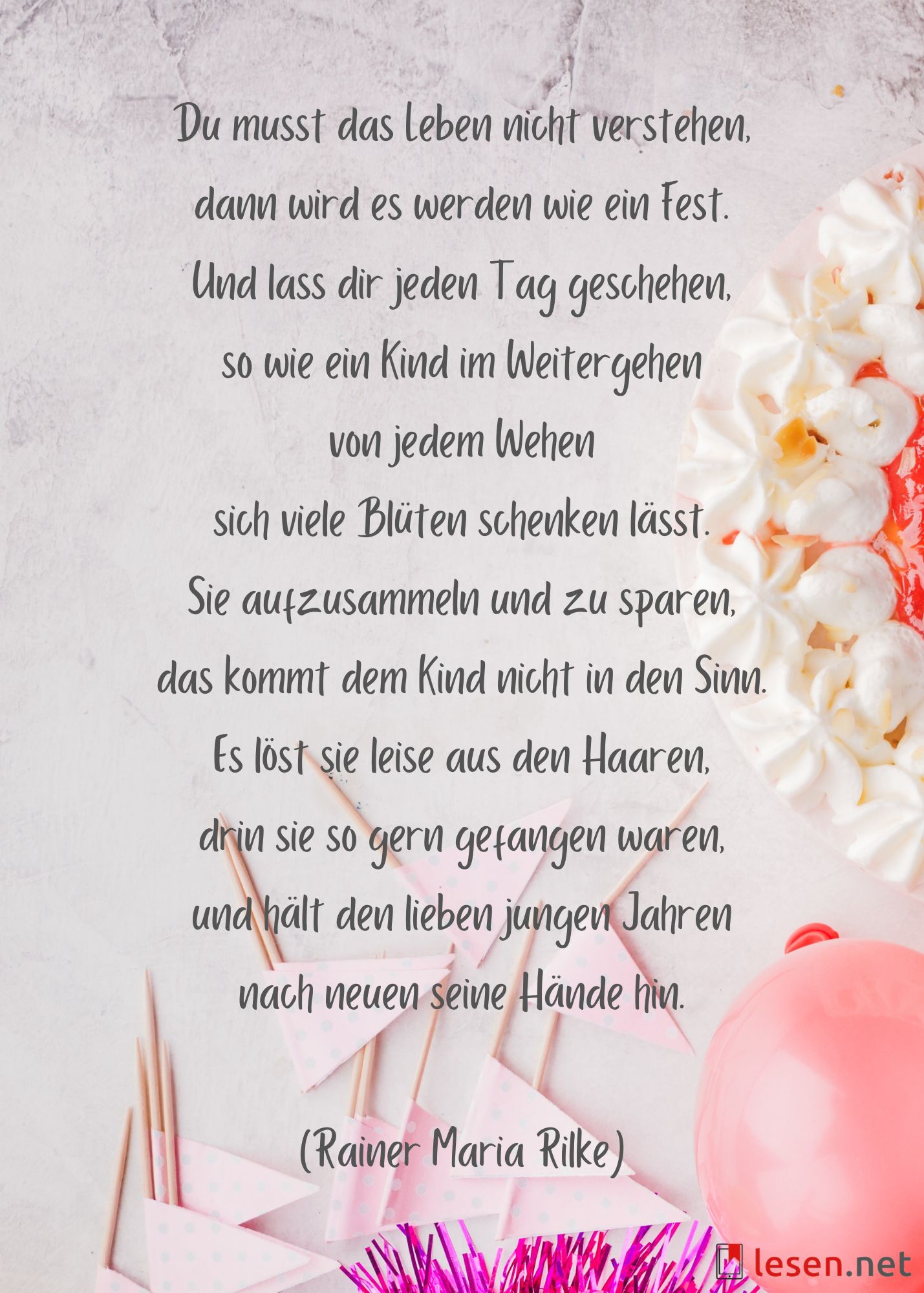 Du musst das Leben nicht