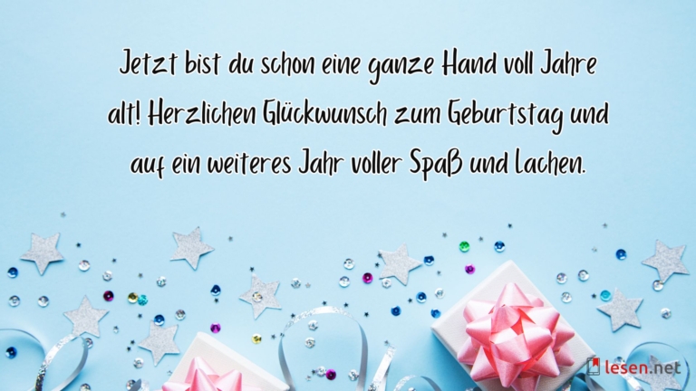 Glückwünsche zum 5. Geburtstag Sprüche und Geschenkideen