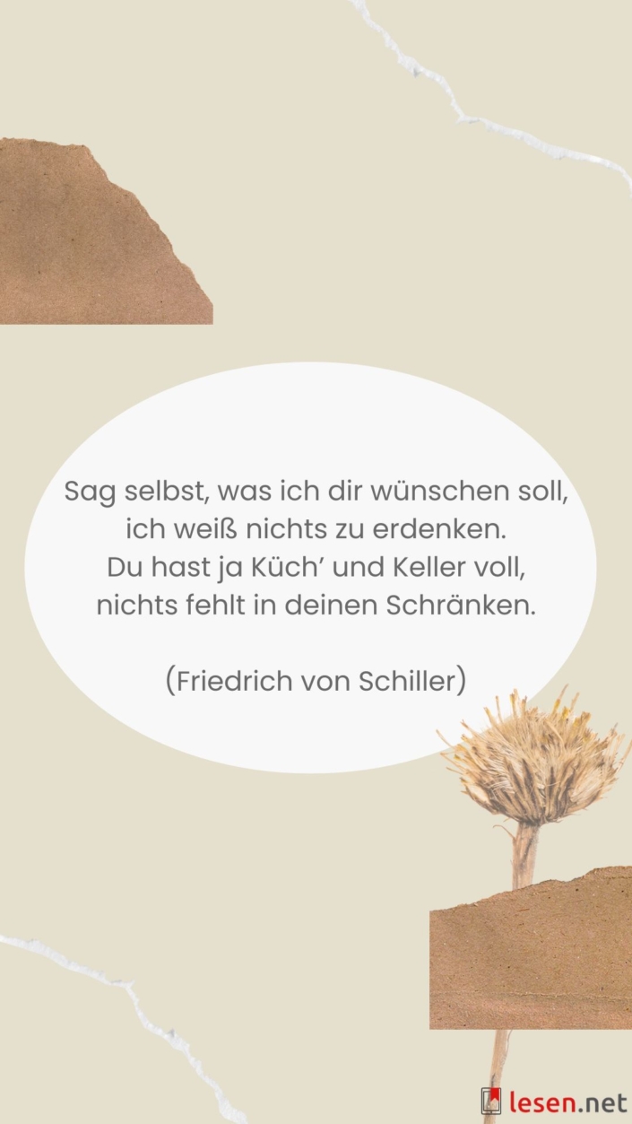 Sag selbst, was ich dir wünschen soll...