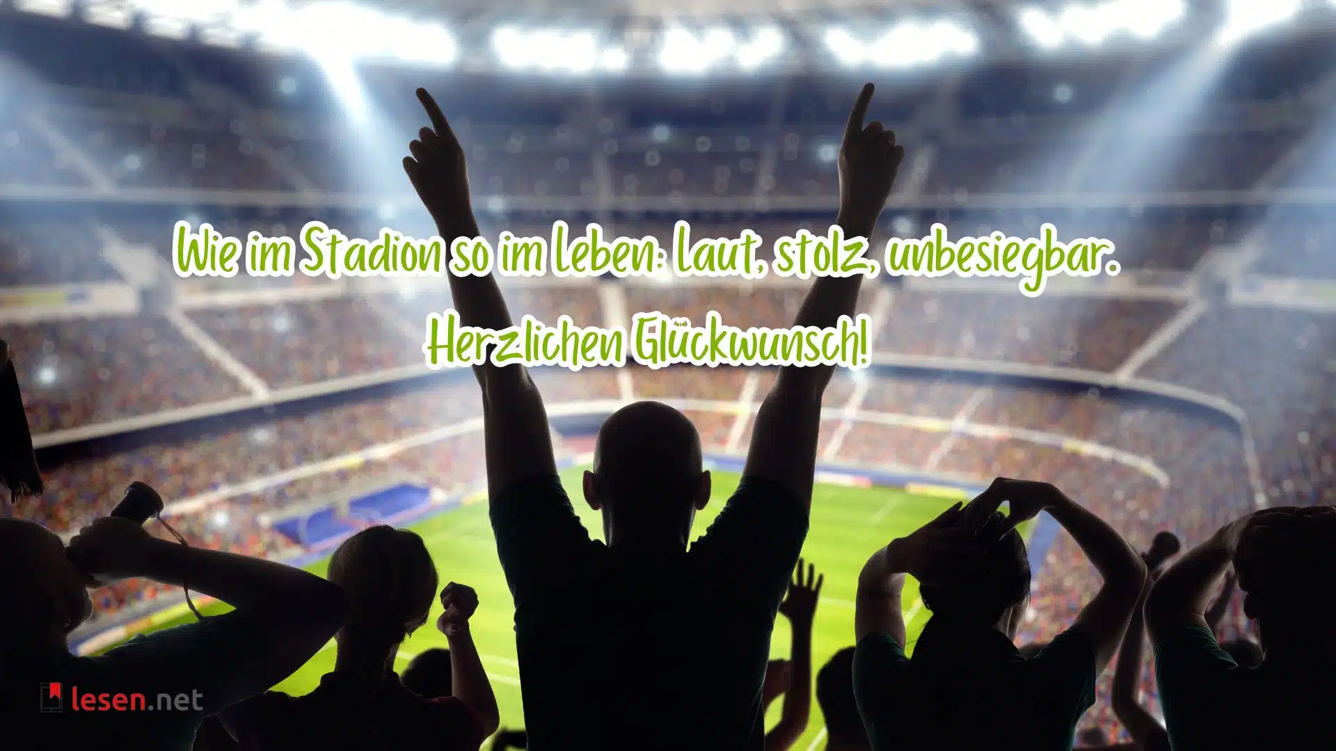 Wie im Stadion so im Leben