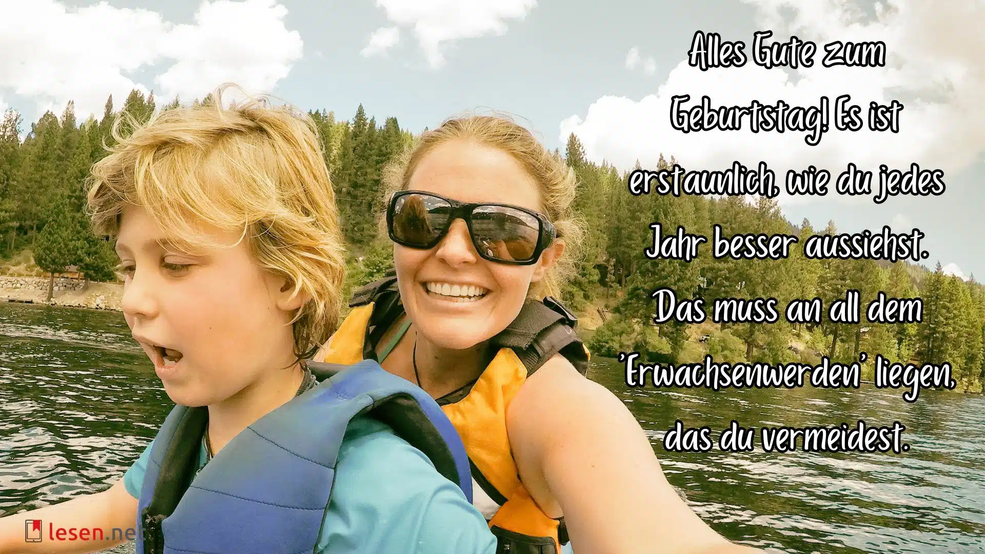 Alles Gute zum Geburtstag! Es ist erstaunlich, wie du jedes Jahr besser aussiehst