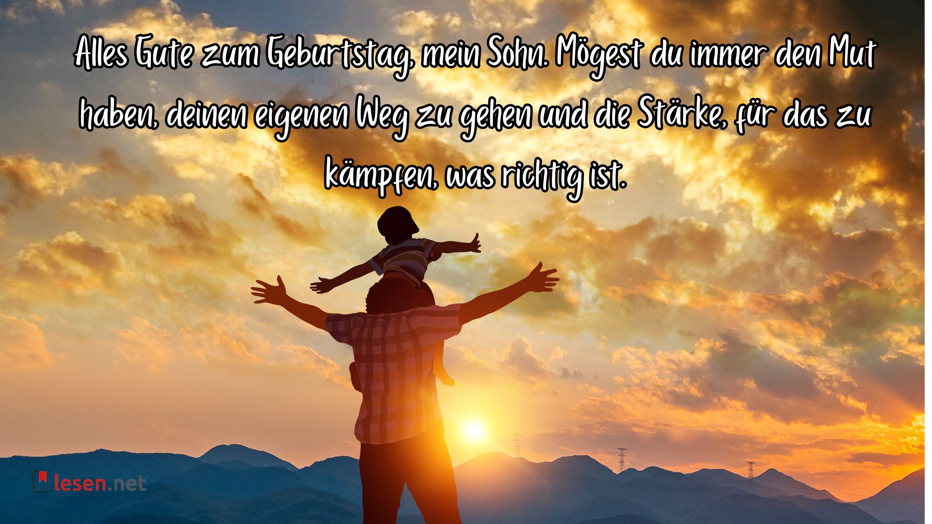 Alles Gute zum Geburtstag, mein Sohn.