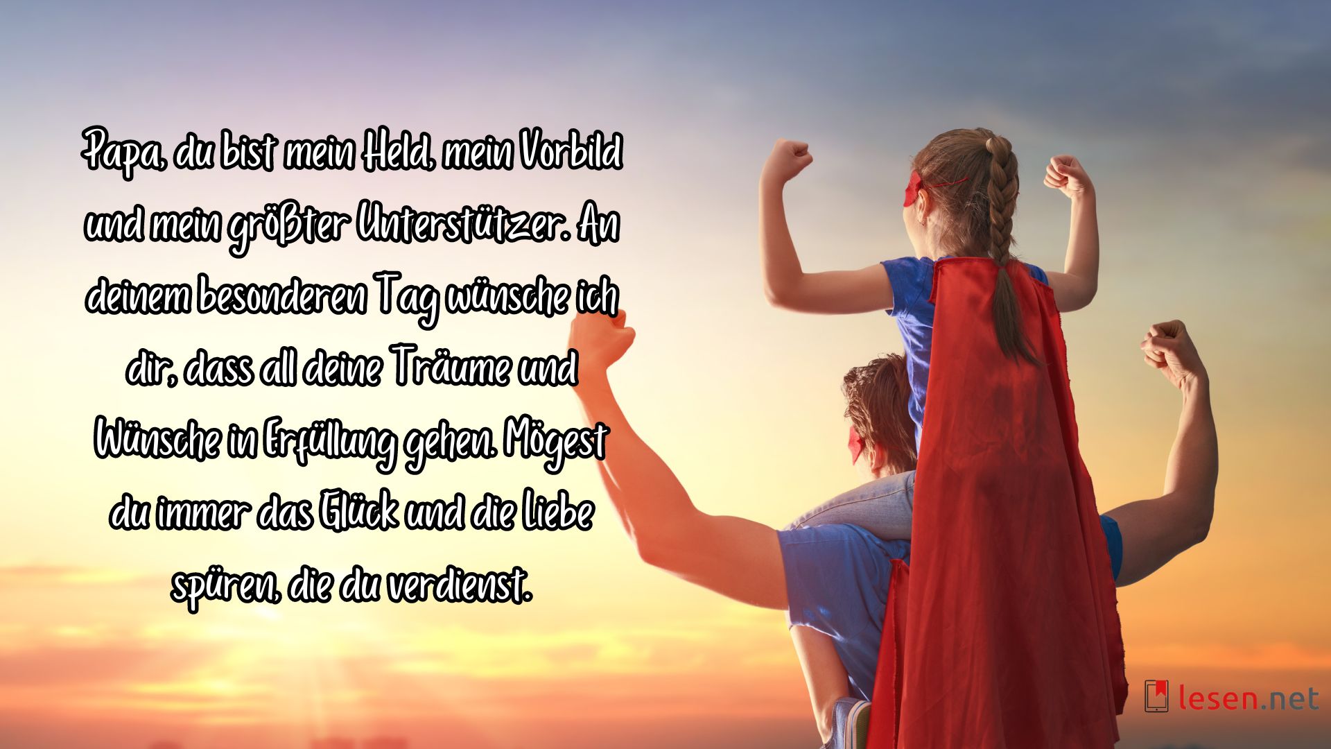 Papa, du bist mein Held