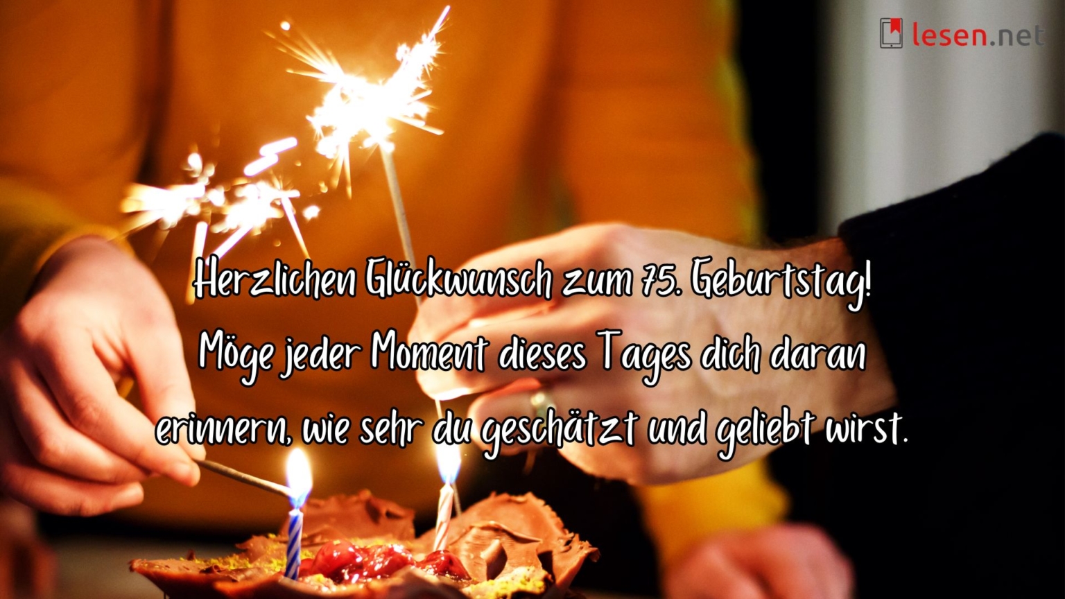 Glückwünsche zum 75. Geburtstag Sprüche & Geschenkideen