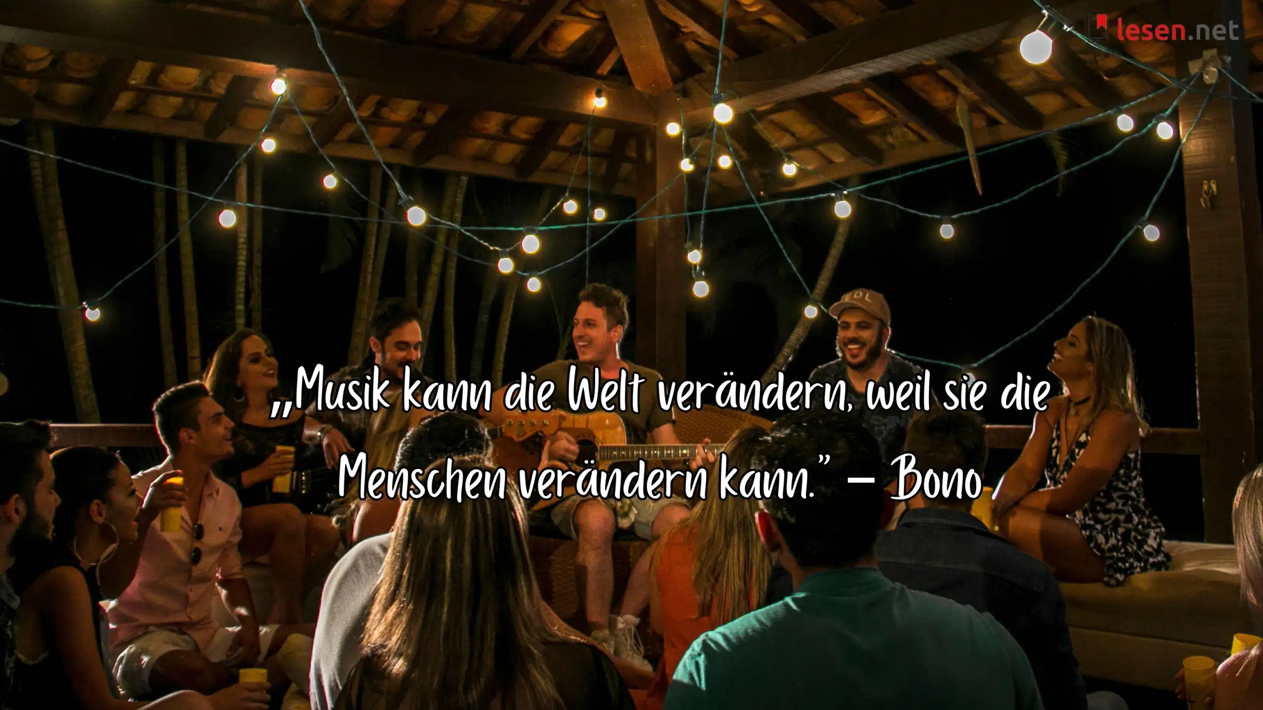 Musik kann die Welt verändern, weil sie die Menschen verändern kann.